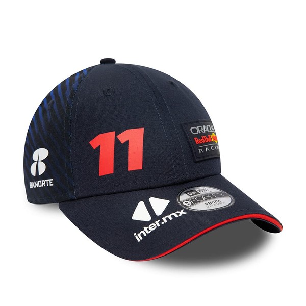 New Era Sergio Czech Perez Driver Cap Red Bull Racing F1 9Forty Adjustable for Kids, Navy blue, Talla única