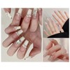 YFFSFDC Nail Parts(Beige+Pure White Pearl)