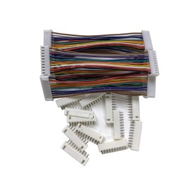 6 PCS 10 PIN JST XH Female Connector on Both Side - 100mm 1007 26 AWG & 12 PCS 10 PIN JST XH Male Connector