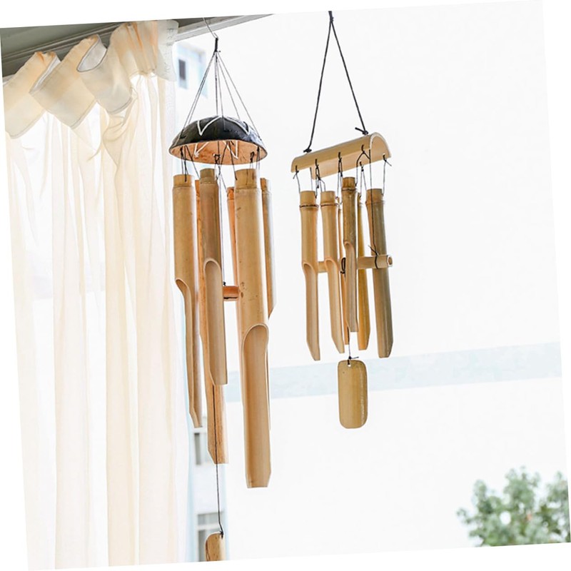 BESPORTBLE Elegant Coconut Shell Wind Chime Perfect Home Decor Hanging