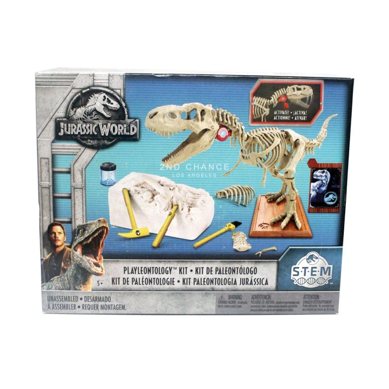 Mattel Jurassic Park World Playleontology Kit STEM Tyrannosaurus T-Rex Bones