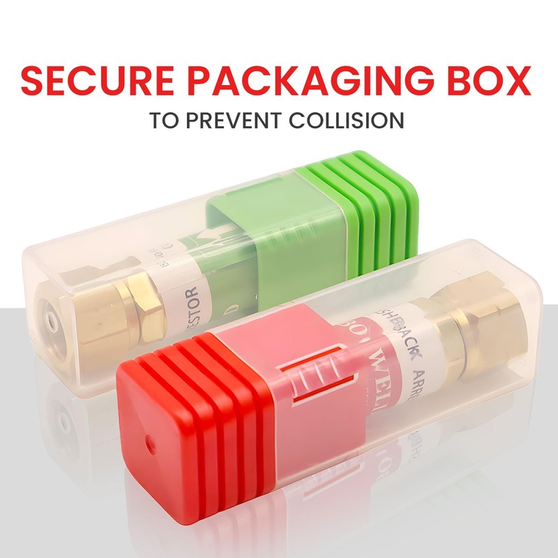 BO WELD Oxygen Acetylene Torch Flashback Arrestors Set, Torch End-