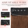 S-Noilite Invisible Wire in Human Hair Extensions 100% Real Remy