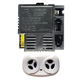 JR-RX-12V 7-Pin Socket 2.4G Bluetooth Remote Control and Control Box Receiver Kit for Power Wheel Replacement Accessories, JR-RX-12V Remote Control Car Motor Controller for Kids Ride On Car Parts
