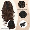 Sofeiyan Claw Clip-In Ponytail Extension, 33 cm Long Curly Ponytail