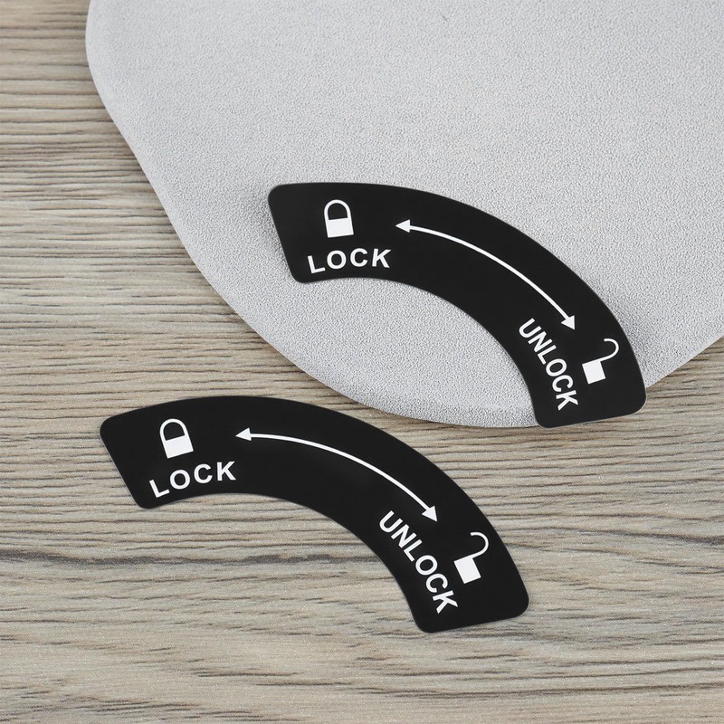 The Lord of the Tools 12pcs Lock Unlock Direction Stickers