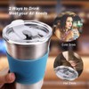 Rommeka Stainless Steel Cups, 5 Pack 16oz Kids Drinking Glasses