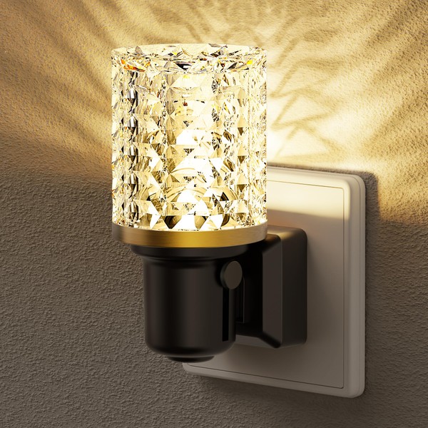 JandCase Night Light Socket with Twilight Sensor - Modern Acrylic