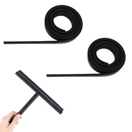 Wiper Rubber Sold by the Metre, Windscreen Wiper Rubber, Replacement Wiper Rubber, 105 cm, Replacement Squeegee Rubber, Rubber Blade Squeegee, Wiper Rubber, Cut to Size for Window Wiper, Black