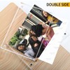 Hexsonhoma Acrylic Picture Frames 2.5x3.5 inches, 4 Pack, Clear Double
