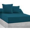 100% Cotton 57 Thread Count Fitted Sheet – Duck Egg