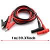 RUNCCI-YUN 4 PCS Multimeter Test Leads, Alligator Clip Cables, 4mm