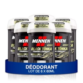Mennen - Deostick für Herren, groß, Frische, 48 Stunden, Black Tonka, ohne Alkohol, 6 x 50 ml