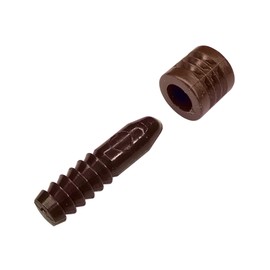 cyclingcolors 10x Furniture Connectors Plastic Guide Pin Connecting Pins for Tables Extending Tables, Dark Brown