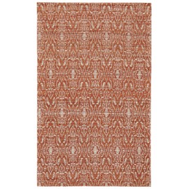 FEIZYRUGS Feizy - Lilliana Farmhouse Geometric, Orange/Tan, 5' x 8' Area Rug