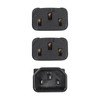 CERRXIAN 1FT IEC 320 C14 to Dual C13 Power Cable,