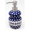Polish Pottery Soap Dispenser 11 Ounce Capacity and 7 inches