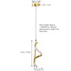 Spiral LED Pendant Light Gold Color High Brightness Eyes Protection