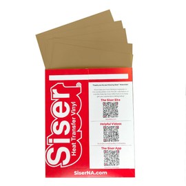 Siser EasyWeed Heat Transfer Vinyl HTV for T-Shirts 12 x 12 Inches 5 Precut Sheets (Vegas Gold)