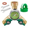 Brass Garden Hose Splitter Full Flow, Hose Splitter 2 Way