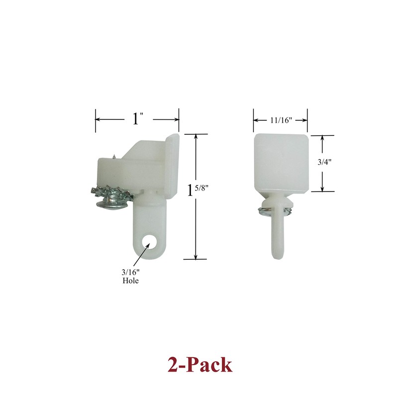 1-Pair Locking End Caps with Friction Carrier for Architrac, EZ-Track