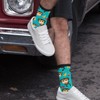 CVFGHJOKC Monkey Love Banana Novelty Socks Casual Crew Mid Calf