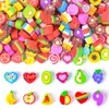 Wolpark Food Heart Mini Erasers for Kids Bulk Cake Fruit