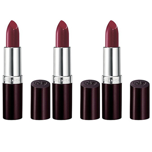 Rimmel Pack of (3) New Rimmel Lasting Finish Lipstick 124