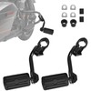 Upgarded - 1.25" Highway Pegs, Adjustable Long Angled Motorcycle Highway