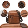 Leathario Men's Crossbody Shoulder Bag Leather Men Messenger Bag Retro