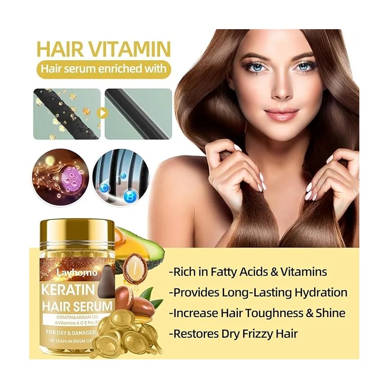 Serum Capilar Layhomo Keratina Anti-frizz Reparador 40 Ml