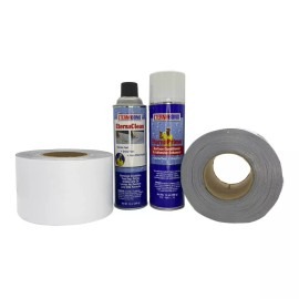 Eternabond Roof Repair Kit 2 Rolls 4"x50' WHITE Tape EternaClean and EternaPrime
