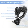 MEGHNA 8/9 Speed Bicycle Rear Derailleur/Bicycle Derailleur Suitable for Outdoor