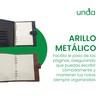 Carpeta de curpiel con block de 90 hojas de raya