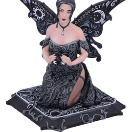 Nemesis Now Spirit Board Fairy Figurine, 15cm, Black, Gothic Alternative Gift, Cast in Resin, Expertly Hand-Painted
