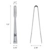 MSY BIGSUNNY 7 inches Ice Tongs, Stainless Steel Cube Sugar