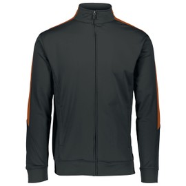 Augusta Sportswear Boys Youth Medalist Jacket 2.0, Black/Orange, Large