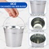 Didaey 24 Pack Galvanized Metal Buckets Bulk 6 Inch Small