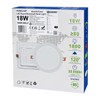 Recessed LED Ceiling Panel Light Round 18w Cool White 6500k