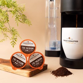 Fresh Roasted Coffee, FRC Medium Roast Blend, 96 Pods for K Cup Brewers