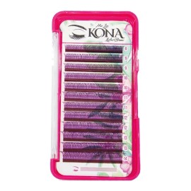 Kona Lashes Blister Pestañas Kona Lashes Yy Morado Aplicación Volumen