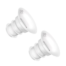 Belmikal - Insertos de brida de 20 mm para escudos de pecho Medela/Spectra/tsrete/momcozy/Elvie/Motif Luna/Ameda MYA de 24 mm Reduce el túnel de pezón de 24 mm (20 mm)