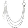Pant Chains Emo-style Accessories with Gothic Moon Multi-layer Wallet Chain