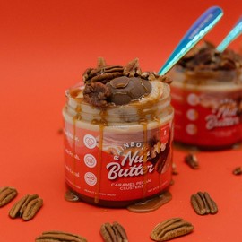 PECAN Chocolate Caramel Cluster Peanut Butter Treat Dip Sweet Caramel Sauce Pecans