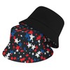 Red Blue Star Bucket Hat Beach Sun Hat Beach Fishing