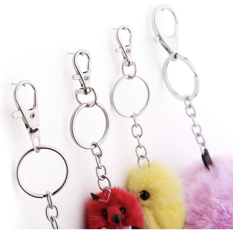 Lobster Clasp and Key Rings 80 pcs Metal Lobster Claw