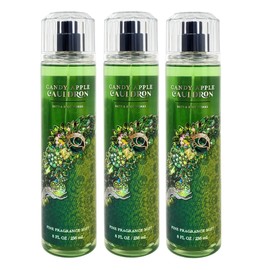 Bath and Body Work Candy Apple Cauldron 3 Pack Fine Fragrance Mist Bundle - Full Size