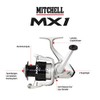 Mitchell MX1 Spinning Reel - Lightweight Graphite Shell Aluminium Spool