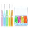 60pcs Toothpick Interdental Brushes Tooth Flossing Head Oral Hygiene Brush
