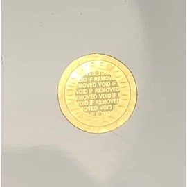 8mm Circles Warranty Void Hologram Small Security Labels Stickers Tamper Evident Gold Golden Foil x 500